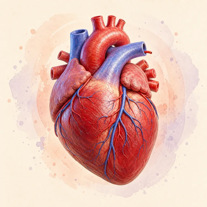 Cœur anatomical illustration